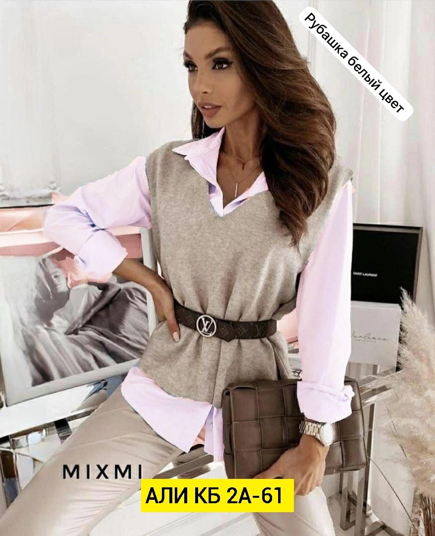 рубашка с жилеткой женская,жилет с рубашкой,рубашка с жилетом женская,жилетка женская,блузка с жилеткой