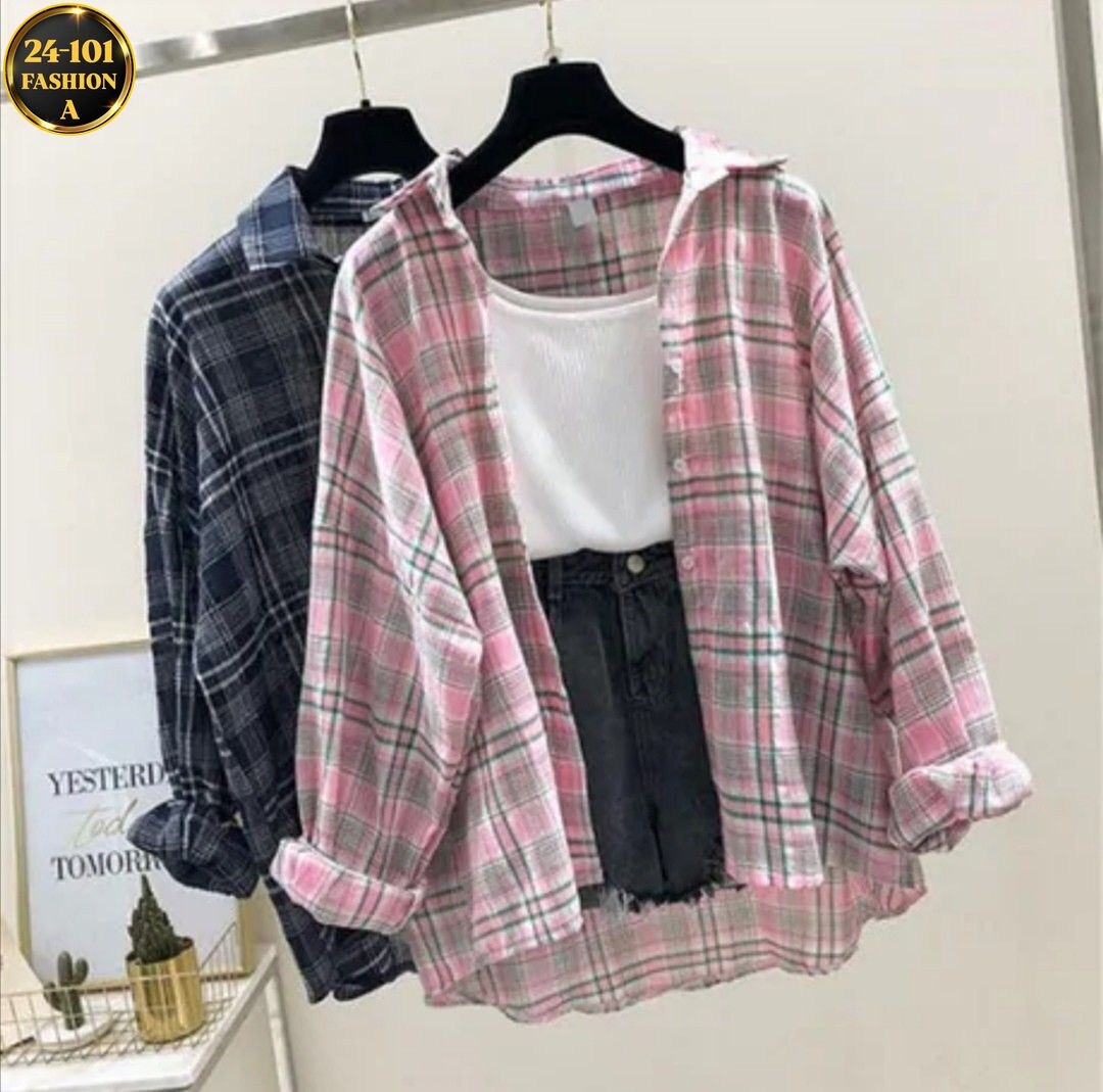 рубашка в клетку женская оверсайз,клетчатая рубашка женская,женская клетчатая рубашка в стиле оверсайз коричневый топ с отложным воротником,фланелевая рубашка оверсайз в клетку,женская рубашка в клетк