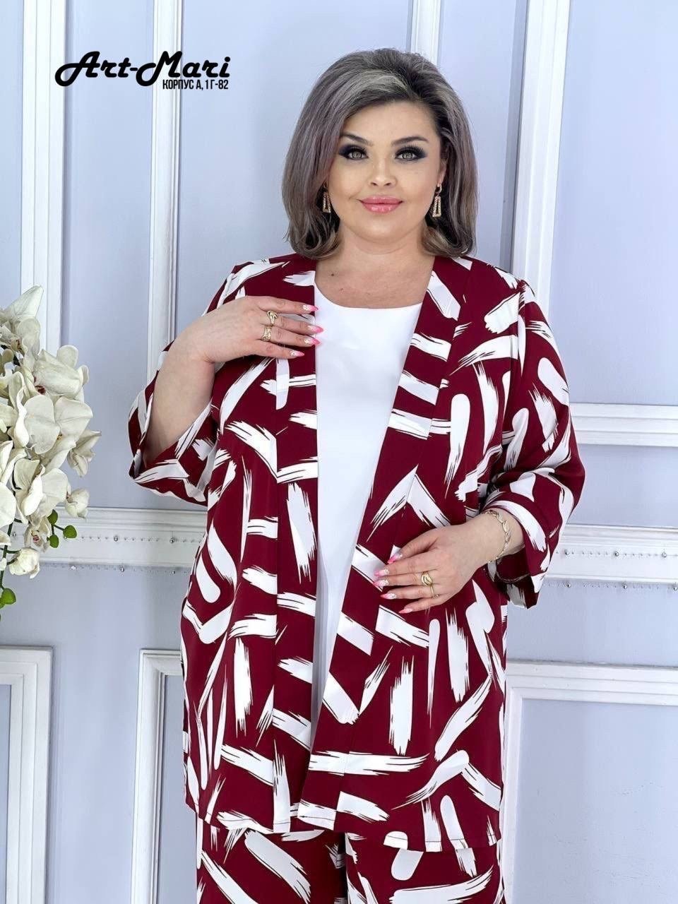 женский брючный костюм двойка,костюм тройка модный, больших размеров,женский брючный костюм,женский костюм