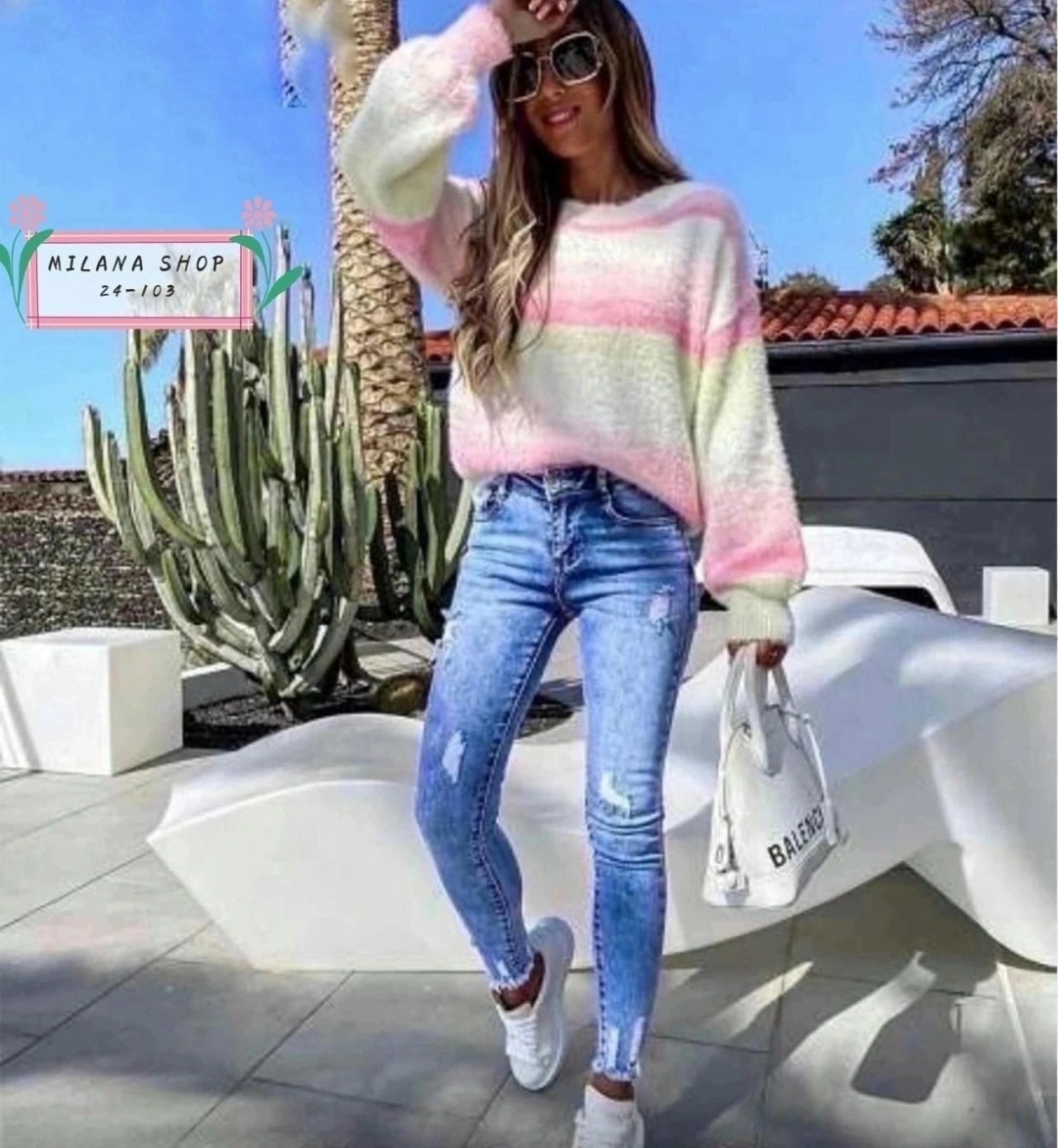 джинсы женские,одежда джинсы,джинсы женские прямые,яркий свитер,вязаные свитера