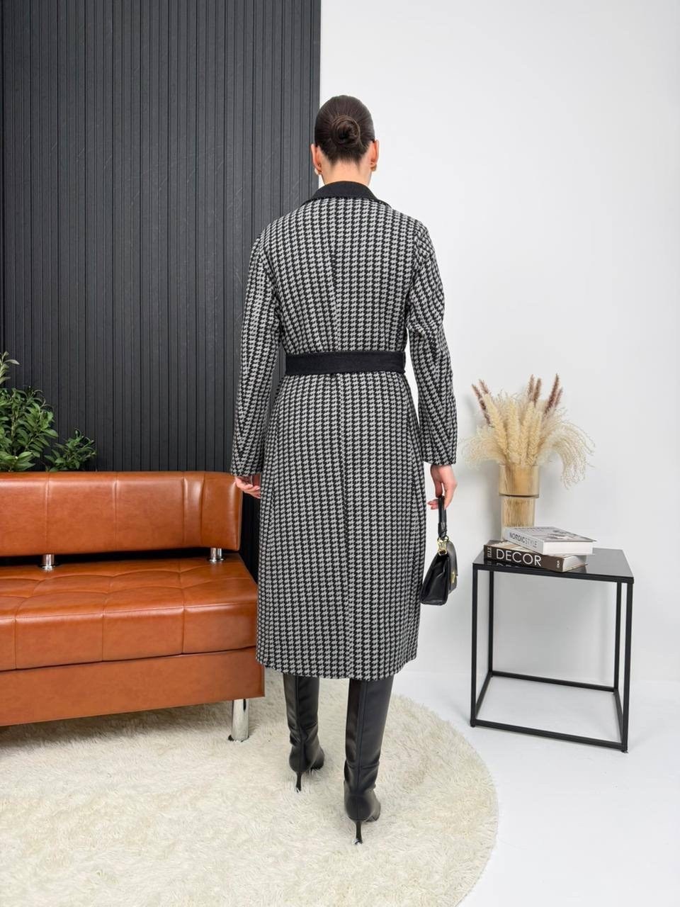 пальто модное,пальто гусиная лапка,стильное пальто,пальто женские,пальто с поясом