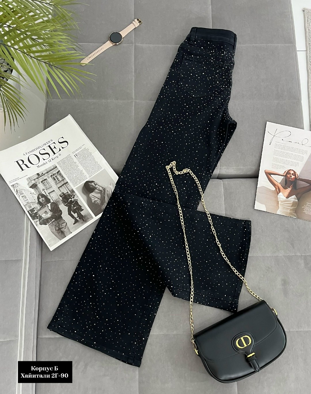 джинсы chanel,джинсы со стразами,женские джинсы со стразами,джинсы женские,широкие джинсы