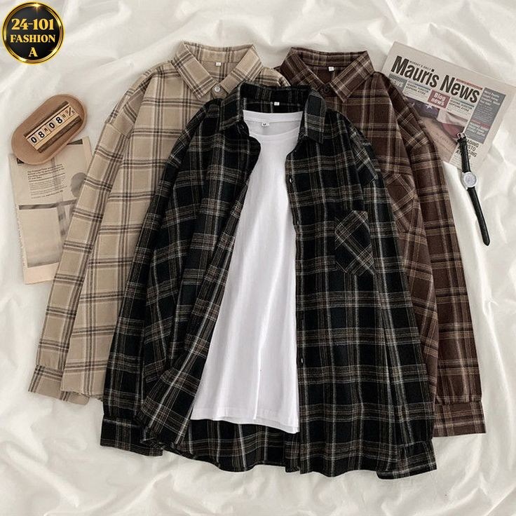 рубашка в клетку женская оверсайз,клетчатая рубашка женская,женская клетчатая рубашка в стиле оверсайз коричневый топ с отложным воротником,фланелевая рубашка оверсайз в клетку,женская рубашка в клетк