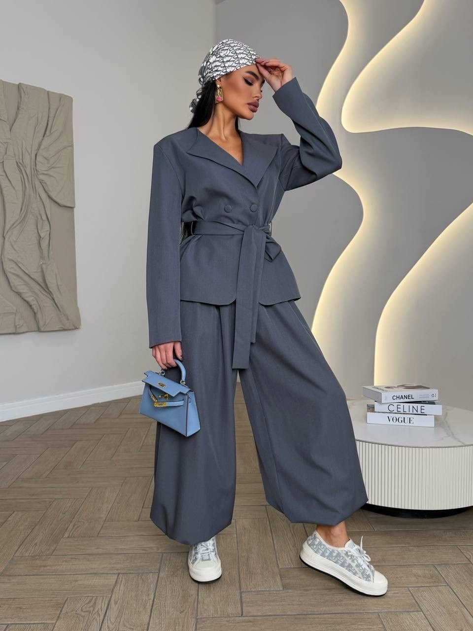 брючный костюм,женский брючный костюм,серый брючный костюм женский,пиджак спенсер и брюки vetka серый костюм,брючный костюм vetka серый