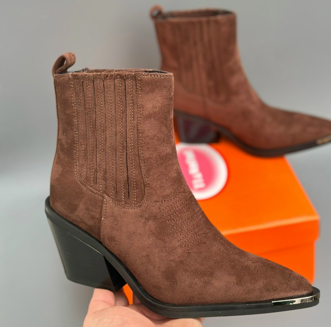 ,казаки женские коричневый 39ru/39eu tendance,фаби казаки коричневые,замшевые ботинки,замшевые казаки