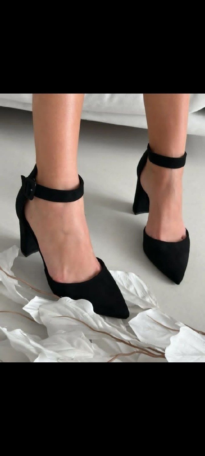 замшевые туфли на каблуке с ремешком,туфли на каблуке с ремешком,женские туфли-лодочки на высоком каблуке,туфли черные замшевые gz5275617bls,туфли женские на каблуке с ремешком