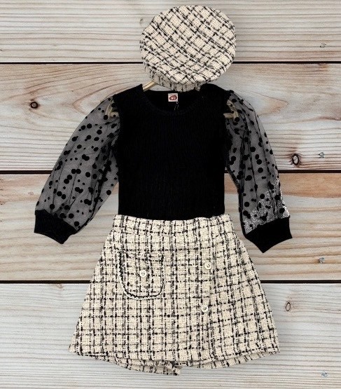 комплект одежды для девочек,модный костюм для девочек,ребенок,одежда для девочки,юбка для девочки