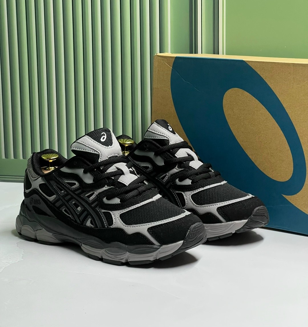 кроссовки asics gel-nyc,кроссовки мужские asics,кроссовки asics,спортивные кроссовки asics gel nyc asics цвет серый черный,кроссовки asics gel