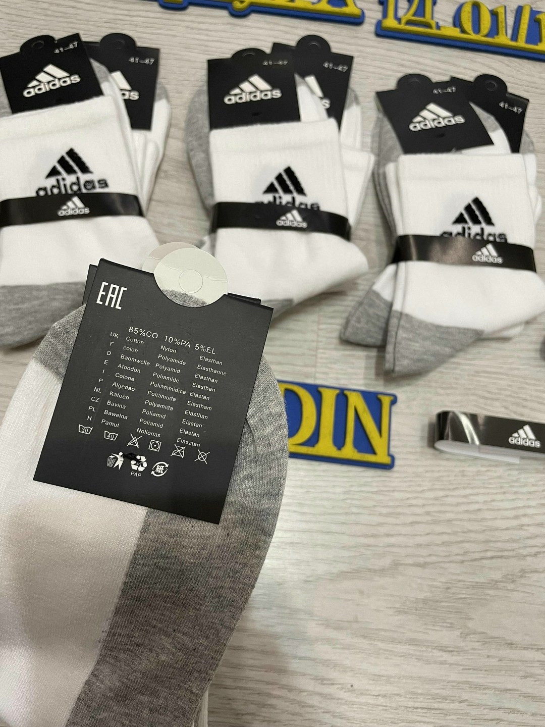 носки адидас бело серые,носки мужские 10 пар,комплект носков adidas,мужские носки,комплект носки мужские