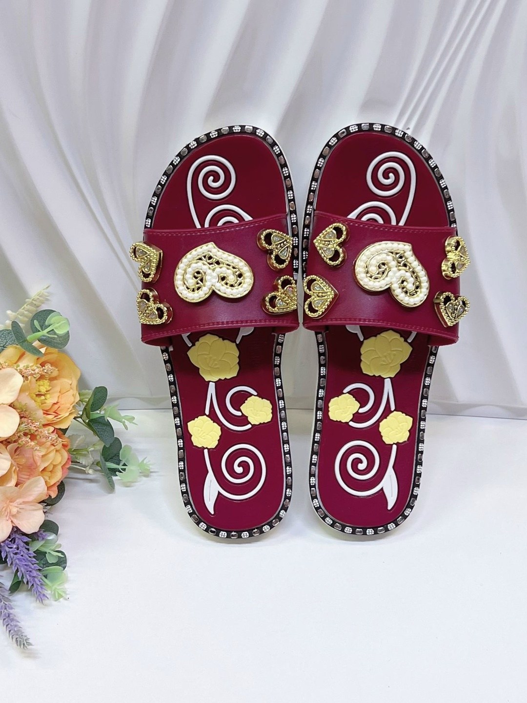 ,тапочки домашние женские бордовые,шлепки женские,тапочки женские,домашние женские тапочки