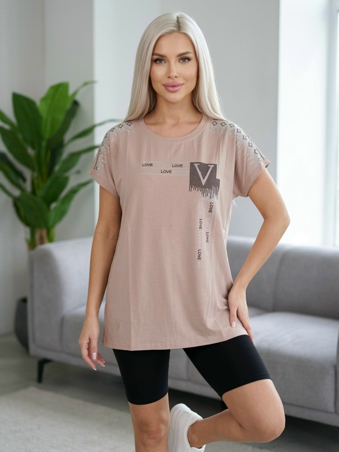 футболки женская оверсайз,женская футболка,женская футболка больших размеров,футболка оверсайз со стразам,футболка со стразами