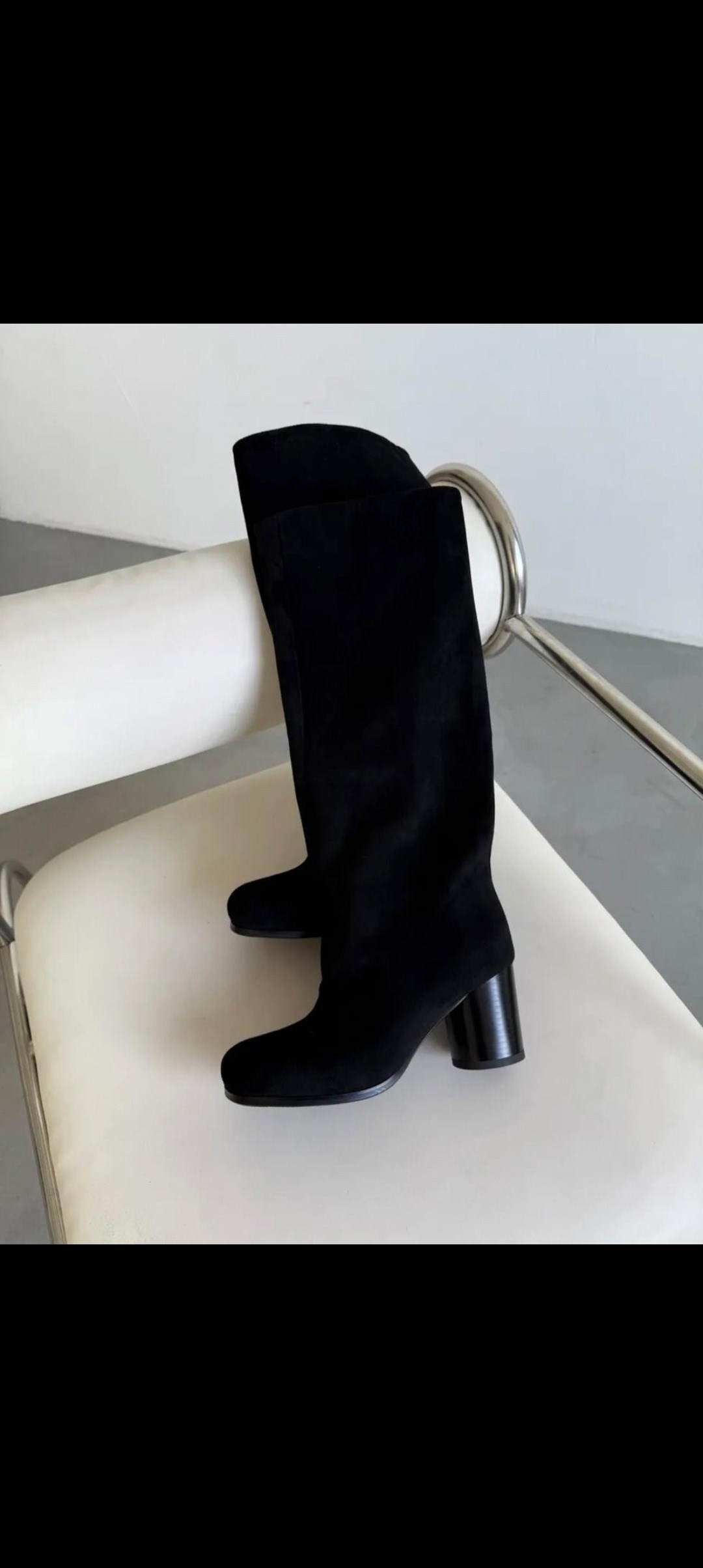 замшевые сапоги,замшевые ботфорты,замшевые сапоги на каблуке,сапоги ботфорты,ботфорты демисезонные замшевые чулки на каблуке lux