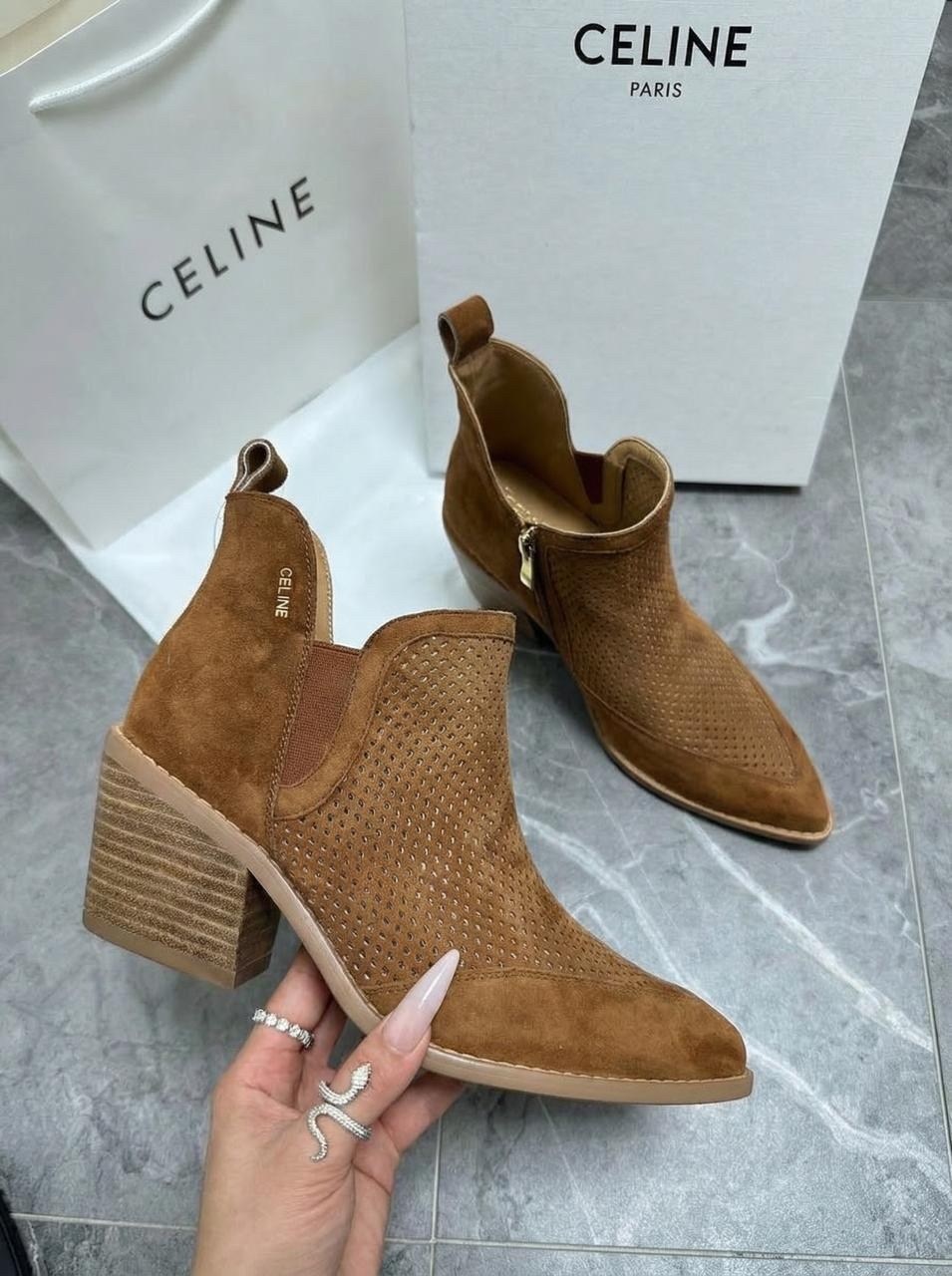 ,ботильоны женские,ботильоны celine, женская,замшевые ботильоны