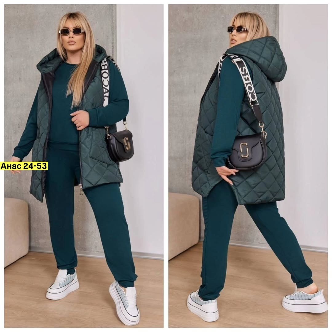костюм теплый,костюм женский тройка,спортивный костюм женский тройка с жилеткой,костюм женский на флисе,жилетка на синтепоне