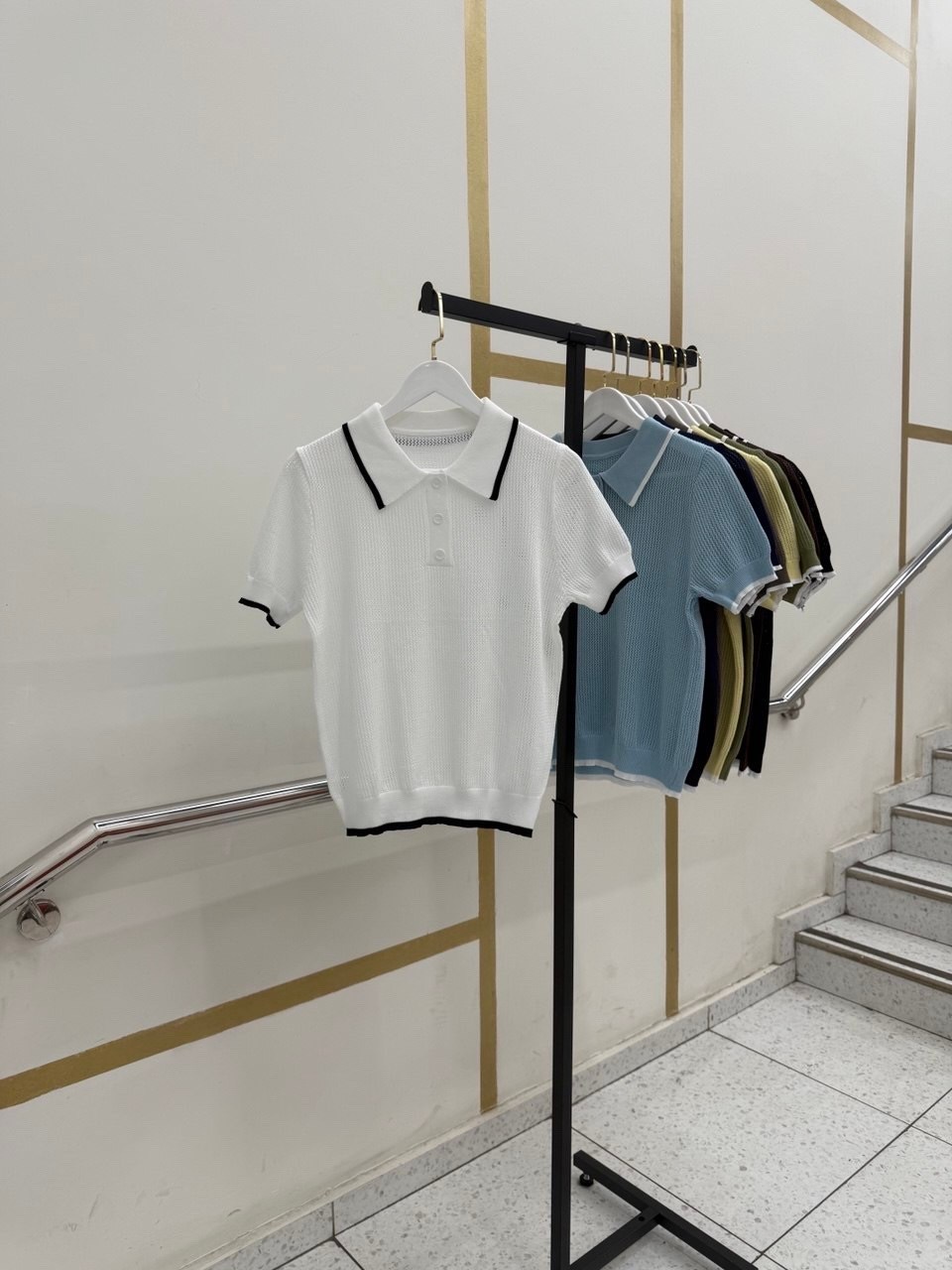 трикотажная рубашка поло с короткими рукавами,кофта женская,трикотажная рубашка,кофточка,модная одежда