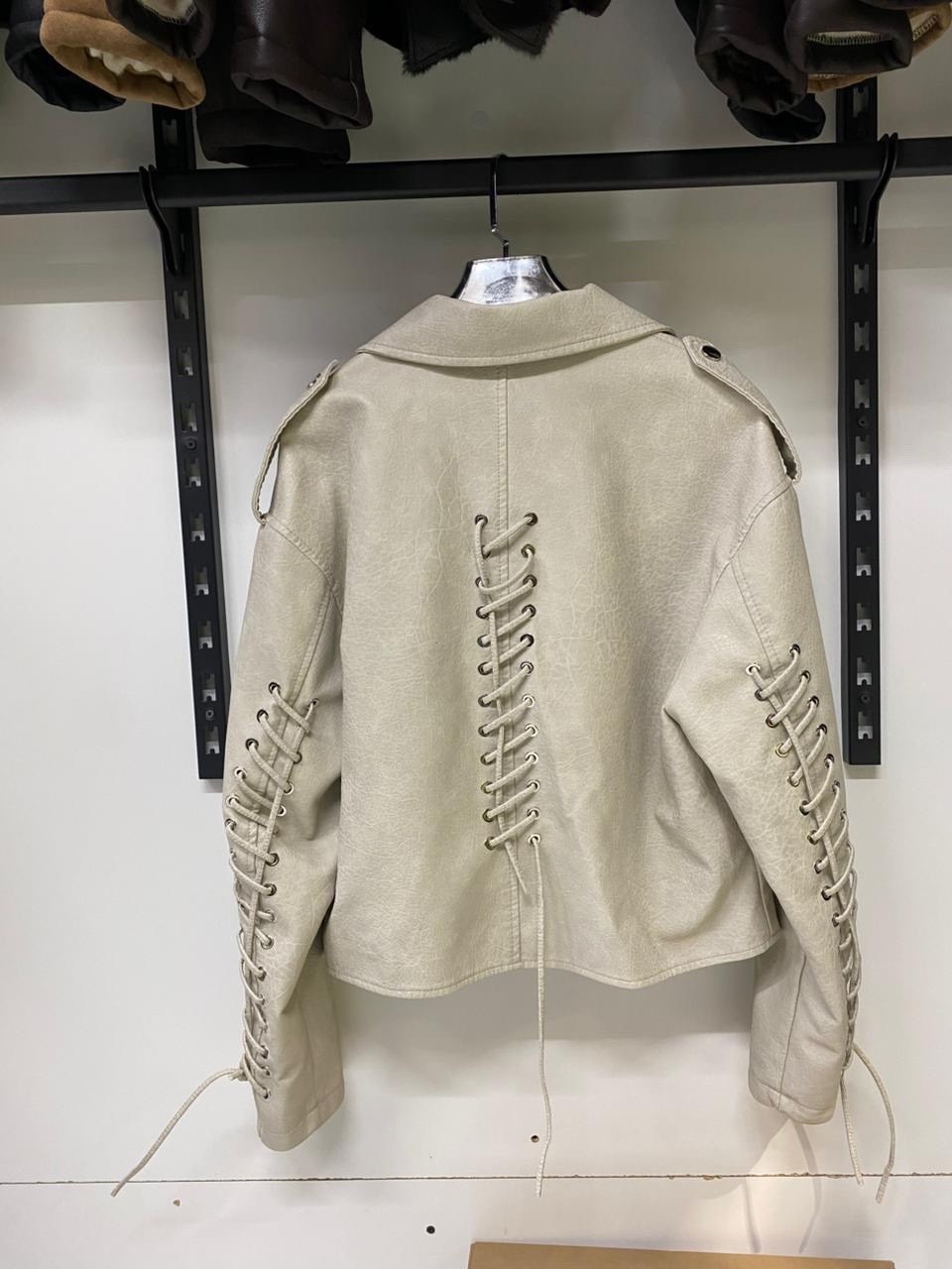 стильная куртка косуха,косуха женская куртка кожаная oversize,косуха со шнуровкой,куртка косуха,косуха куртка кожаная