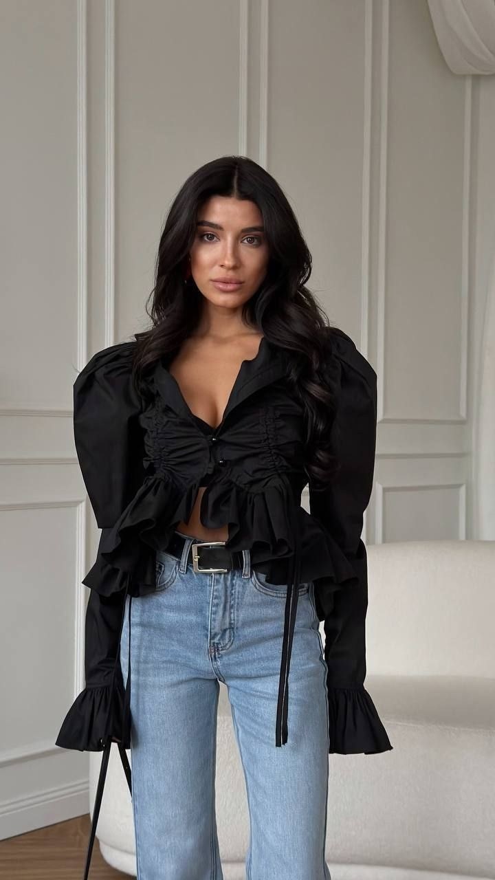 блузка с рюшами,одежда в стиле,блуза,блузки женские