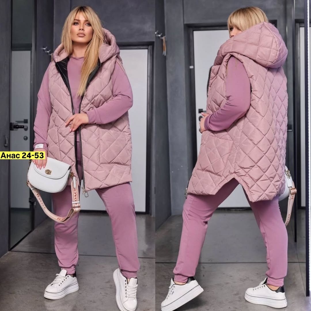 костюм теплый,костюм женский тройка,спортивный костюм женский тройка с жилеткой,костюм женский на флисе,жилетка на синтепоне