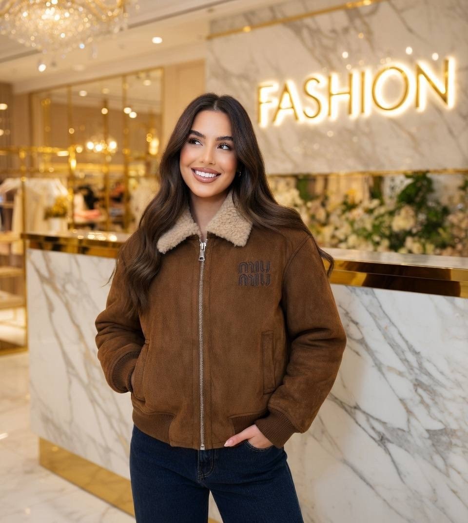 дубленка miu miu,куртка дубленка,куртка с натуральным мехом внутри мех кролик,стильная дубленка,комбинированная куртка с натуральным мехом