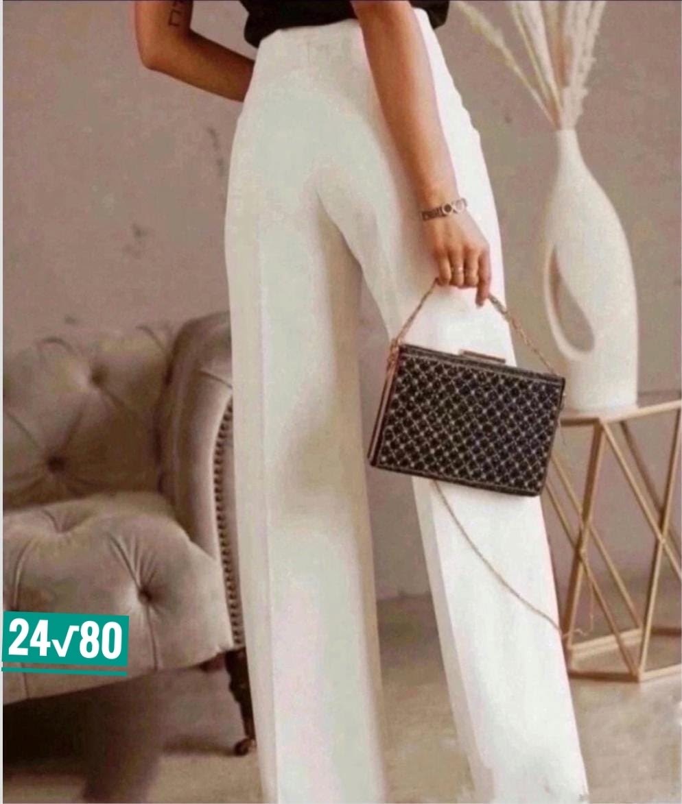 белые брюки палаццо,белые брюки женские,женские брюки классические палаццо,брюки палаццо женские арт. 10063995,брюки-палаццо