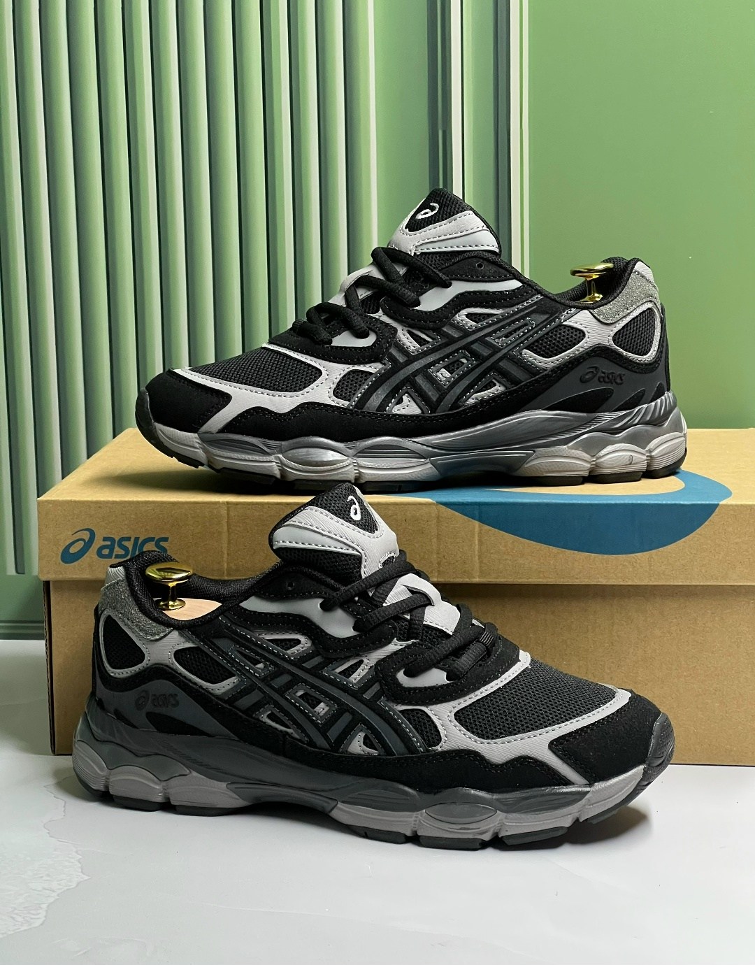 кроссовки asics gel-nyc,кроссовки мужские asics,кроссовки asics,спортивные кроссовки asics gel nyc asics цвет серый черный,кроссовки asics gel