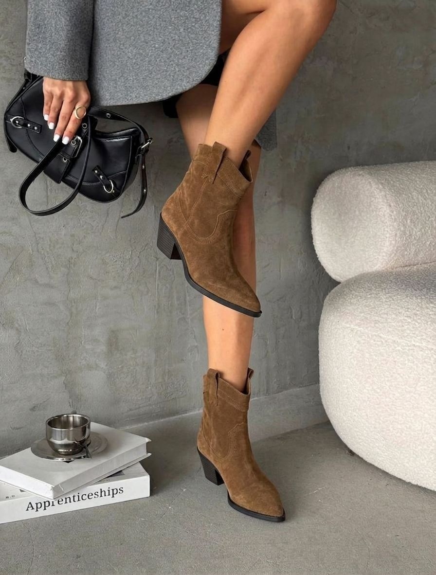 замшевые казаки,казаки из натуральной замши,полусапожки женские,казаки женские,замшевые ботинки