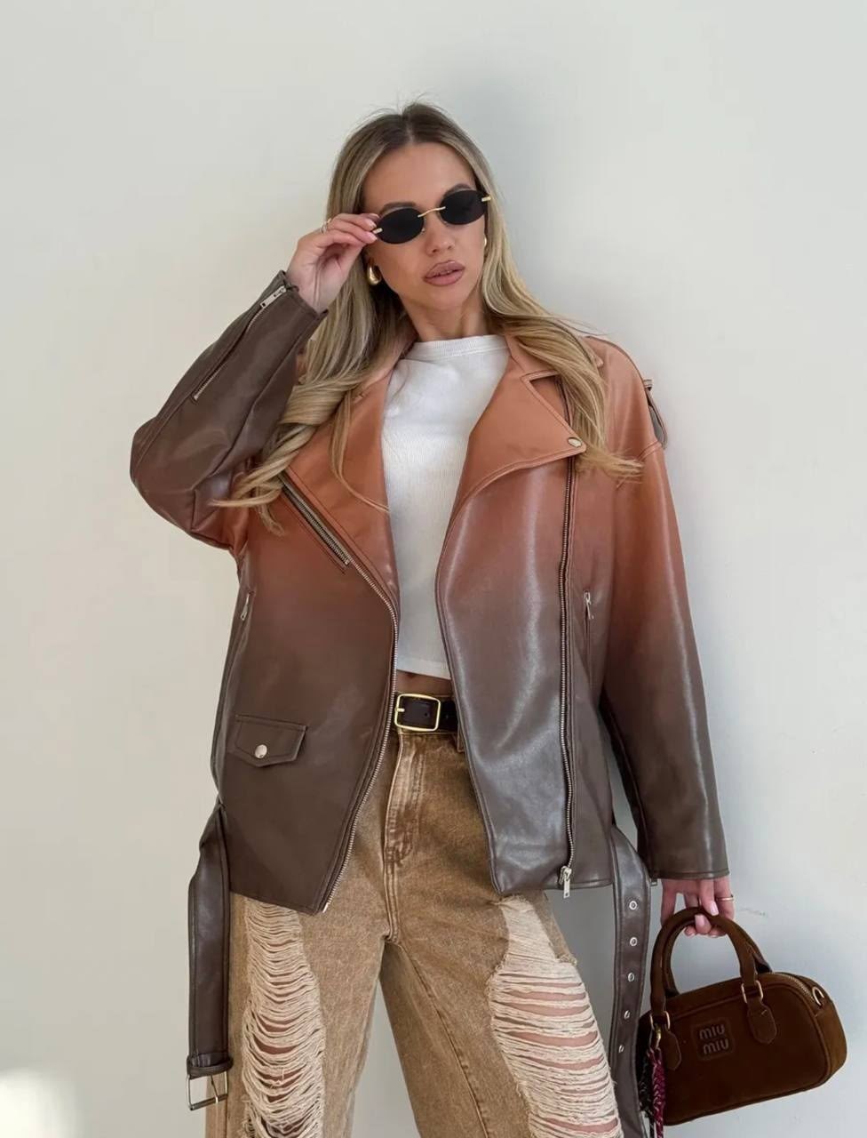 косуха кожаная куртка оверсайз демисезонная,косуха куртка кожаная оверсайз chauzi,кожаная куртка,куртка косуха,кожаная куртка косуха оверсайз