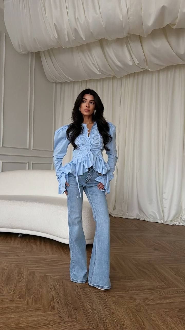 блузка с рюшами,одежда в стиле,блуза,блузки женские