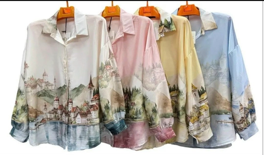рубашка с принтом,женская рубашка,повседневная рубашка,рубашка оверсайз,рубашка модная