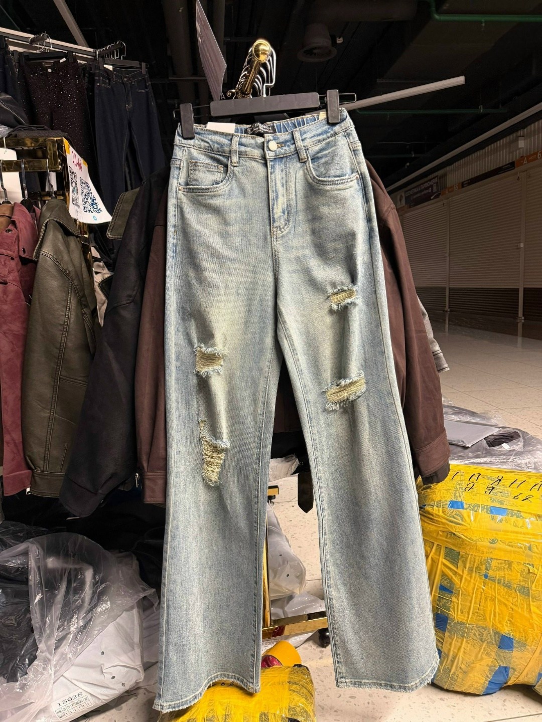 рваные джинсы женские,женские джинсы,женские свободные прямые широкие рваные мешковатые джинсы y2k с высокой талией,джинсы широкие,джинсы брюки