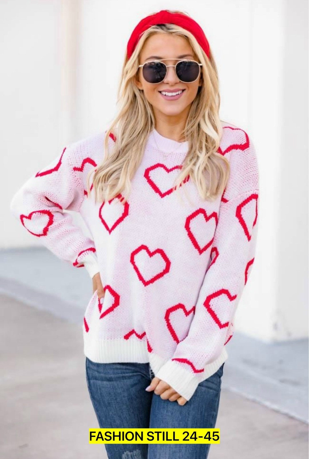 свитер с сердечками,джемпер с сердечками,shein qutie heart pattern drop shoulder sweater,свитер с узорами,модные свитера