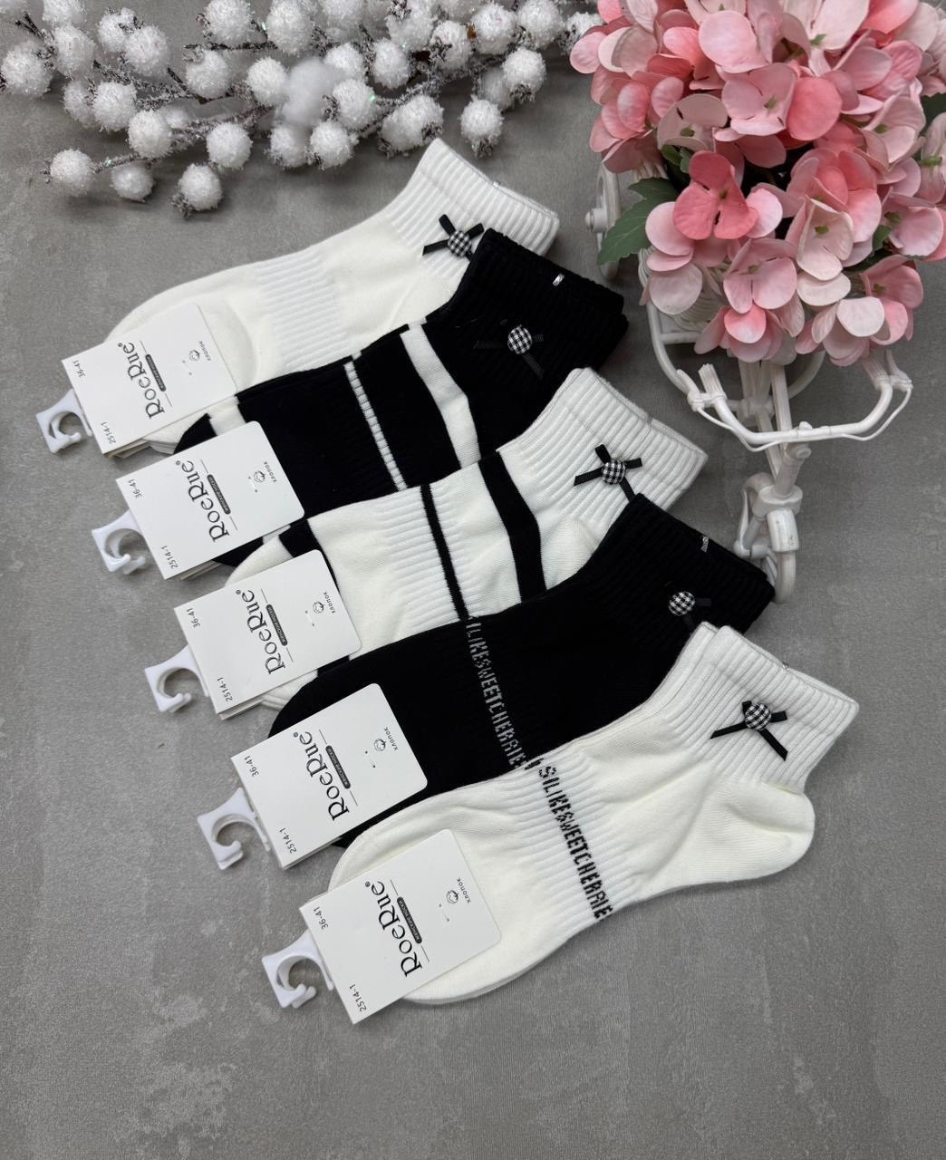 носки женские,носки женские 10 пар,носки женские короткие набор,носки мода,носки женские короткие набор 10 пар