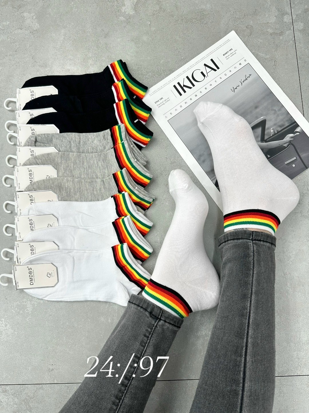 носки женские,женские носки хлопковые,радужные носки,носки разноцветные в полоску женские,модные носки