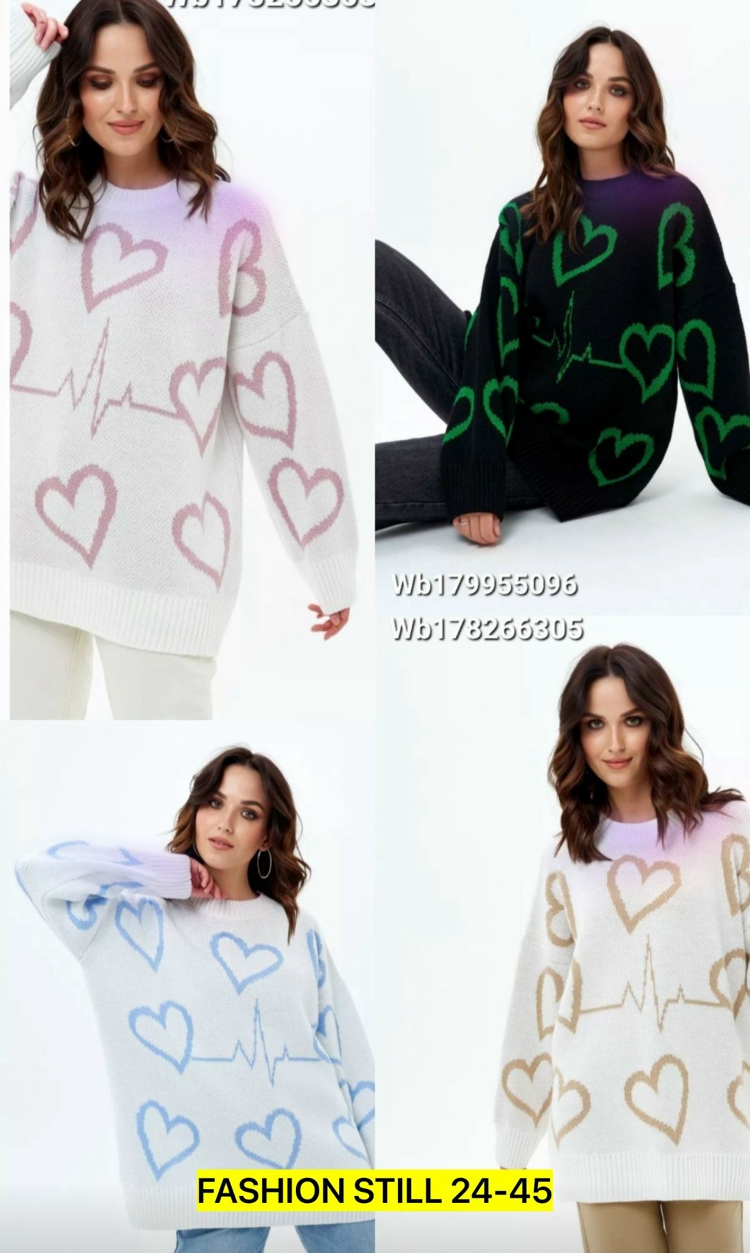 свитер с сердечками,джемпер с сердечками,shein qutie heart pattern drop shoulder sweater,свитер с узорами,модные свитера