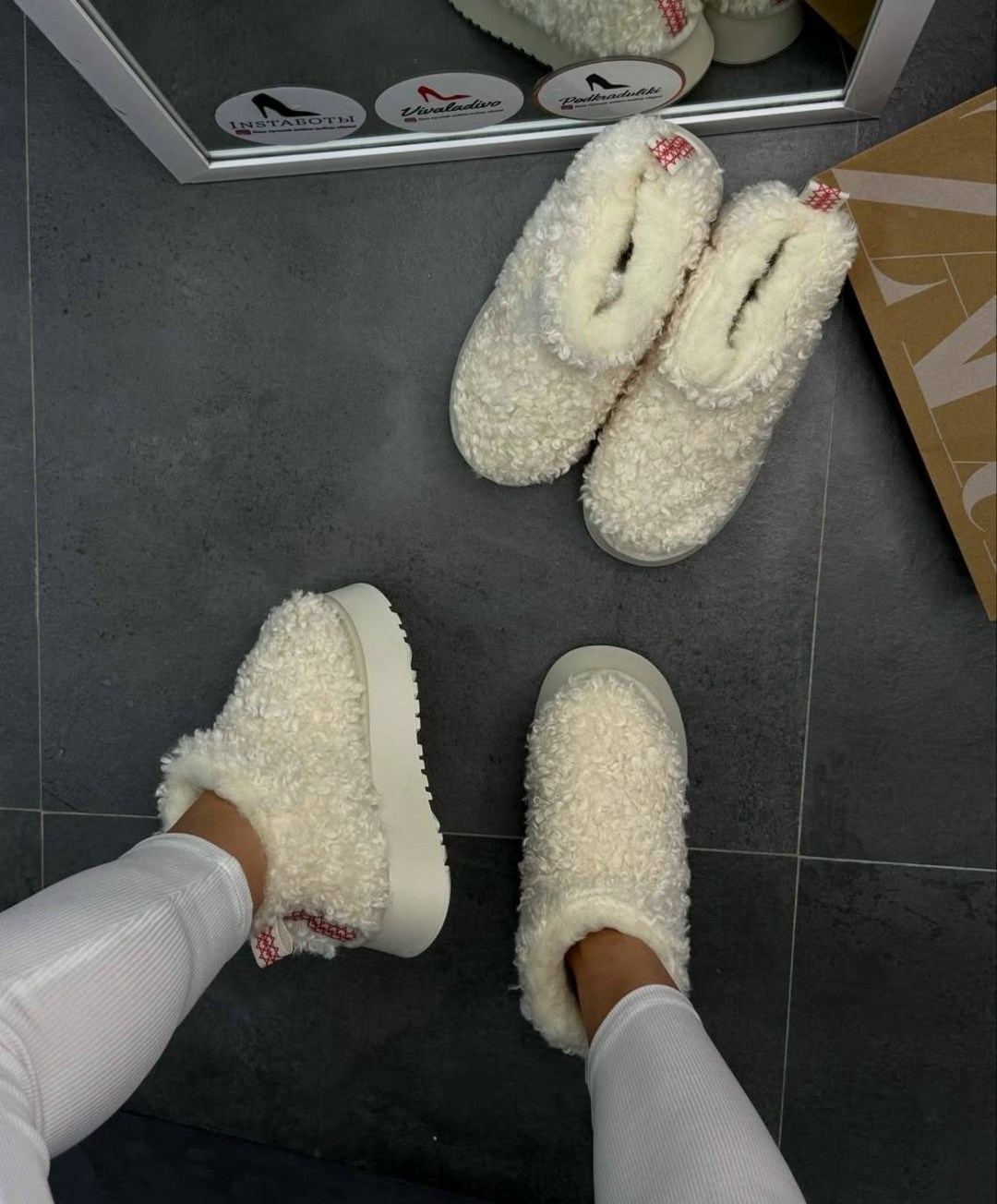 зимние угги на платформе yourbox цвет светло-бежевый,угги женские,зимние угги на платформе yourbox цвет бежевый,угги зимние на платформе,угги зимние короткие на платформе барашки тедди ugg 581141396