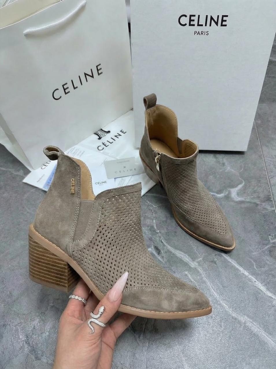 ,ботильоны женские,ботильоны celine, женская,замшевые ботильоны