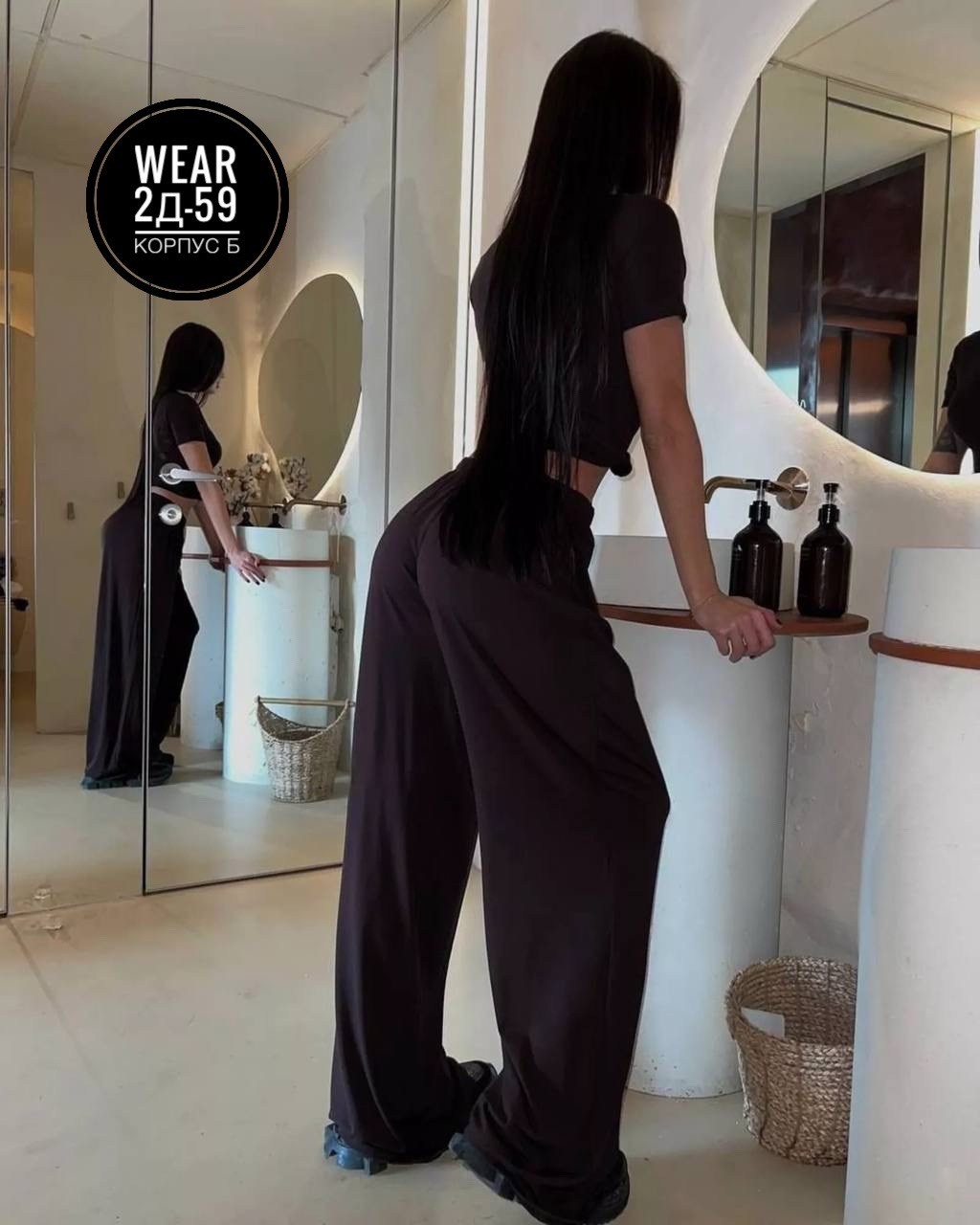 домашние костюмы,костюм женский,костюм с кроп топом,широкие брюки,костюм лапша с брюками