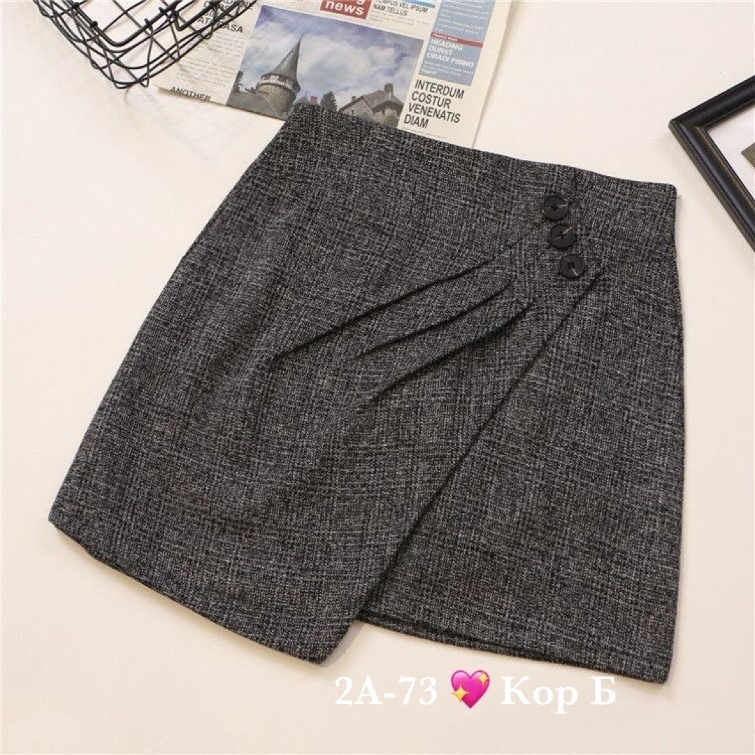 мини юбка женская на запах в клетку euro mode,юбка женская,юбка,юбка в клетку,теплая юбка