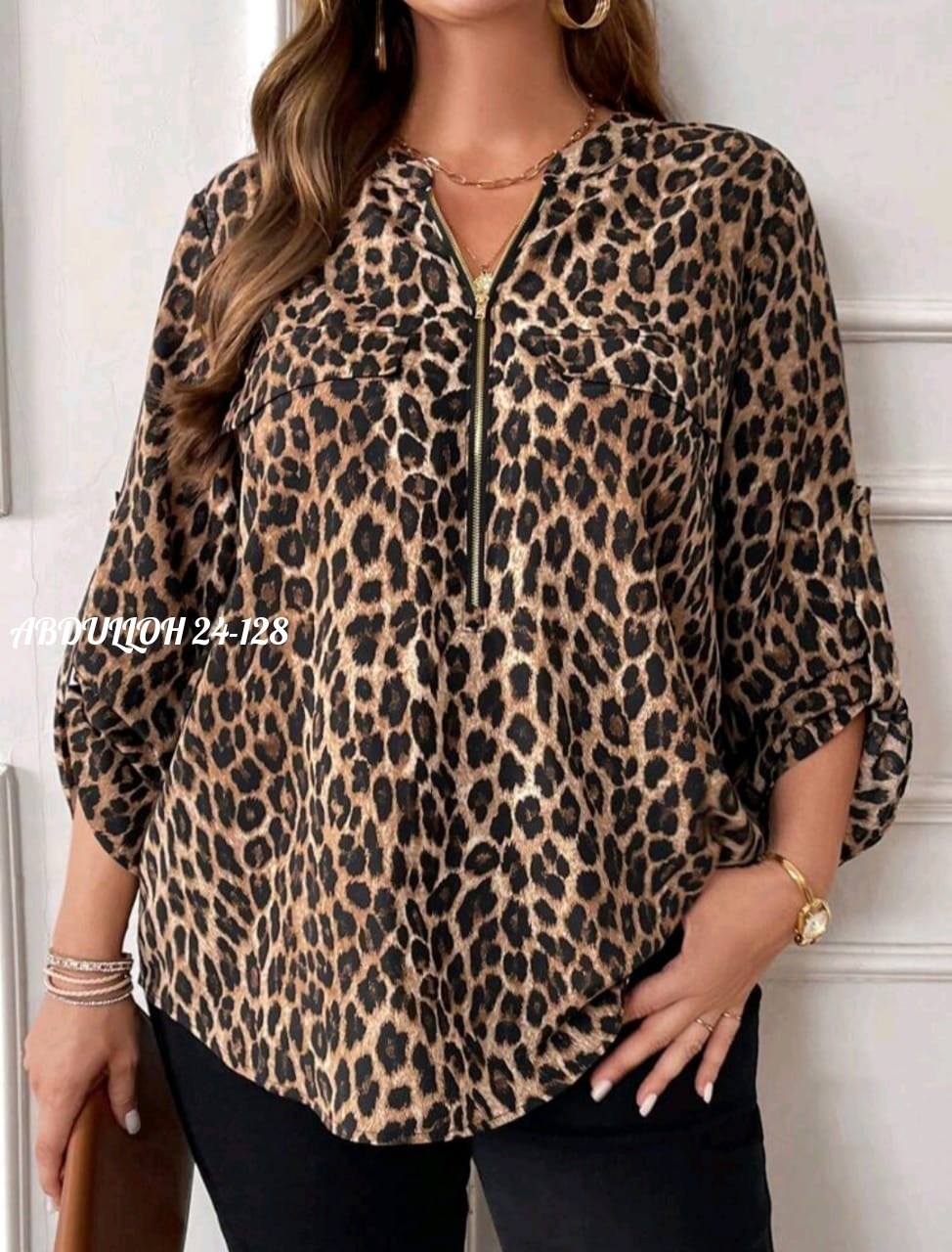 блузка с леопардовым принтом,блуза леопард больших размеров,блузка женская,блузка леопардовая,женская рубашка больших размеров