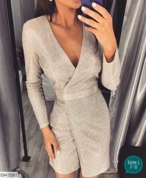 платье женское ткань люрекс,платье с люрексом,женское платье из люрекса,серое серебряное люрексовое платье на запах,фасон платья с люрексом