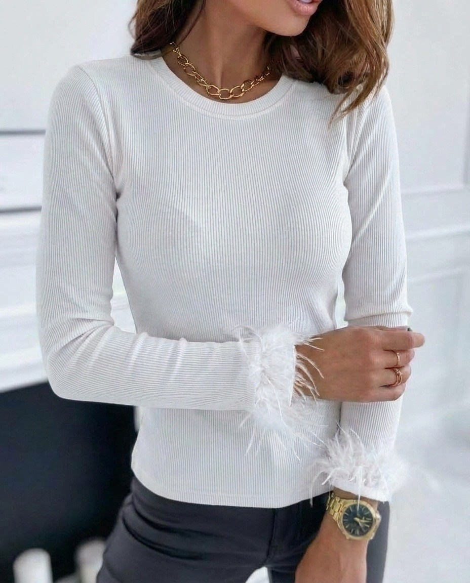 кофта женская,лонгслив с перьями dressed&go,женские водолазки,джемпера женские,кофта женская лапша