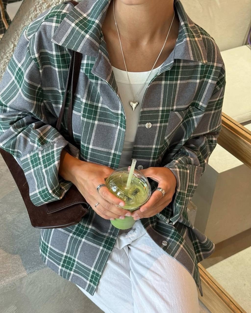 рубашка женская в клетку оверсайз,женская клетчатая рубашка,рубашка в клетку оверсайз удлиненная ulashova,рубашка женская в клетку,рубашка женская в клетку теплая оверсайз