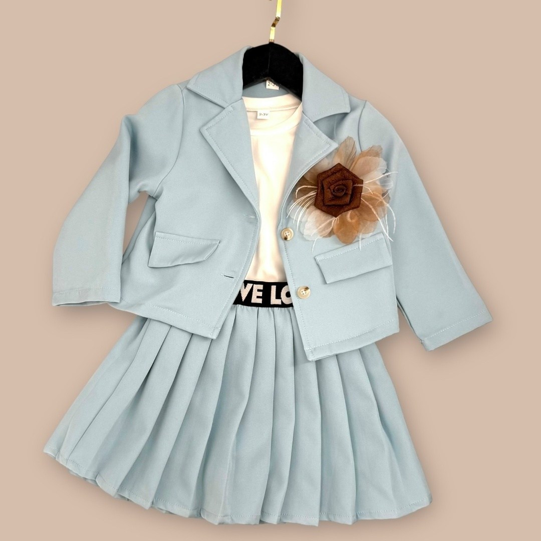 комплект одежды для девочек,костюм с юбкой для девочки,модный костюм для девочек,жакет для девочек,одежда для девочек
