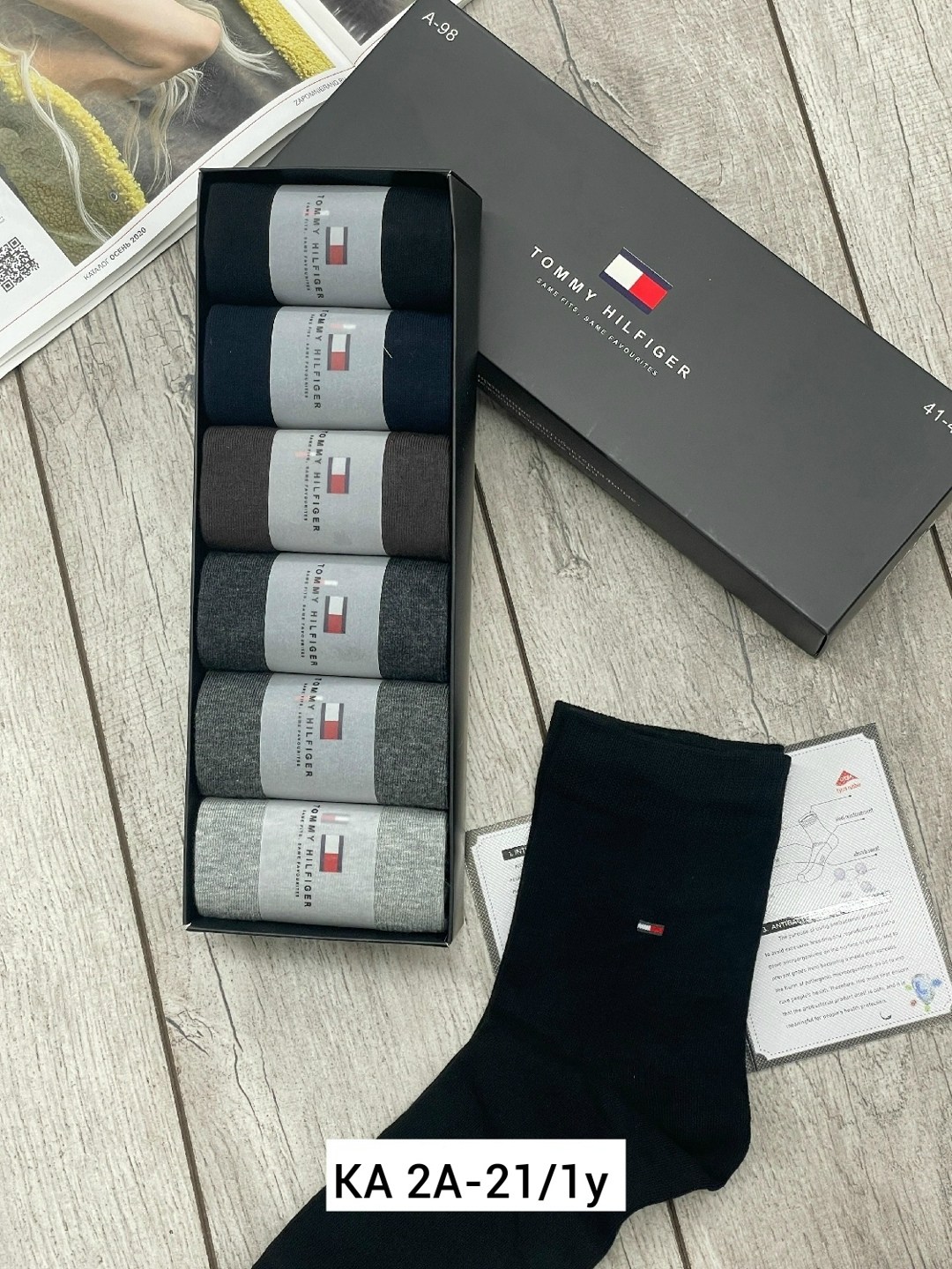 мужские носки 6 пар в коробке,комплект носков tommy hilfiger 6 пар,носки мужские набор,комплект носки мужские,мужской набор носков