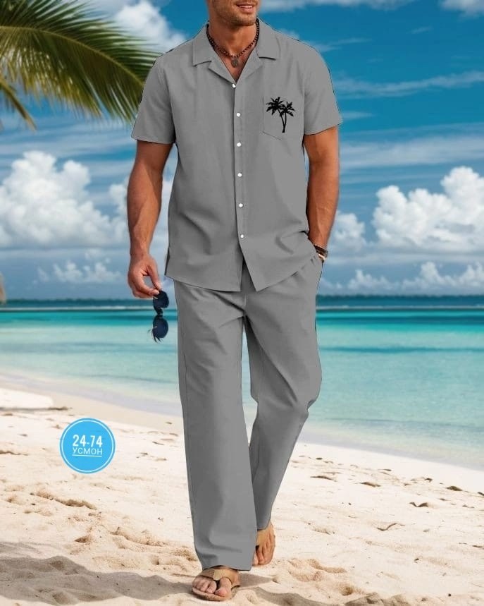 костюм для отдыха,мужской костюм двойка,,костюм мужской,летние мужские костюмы