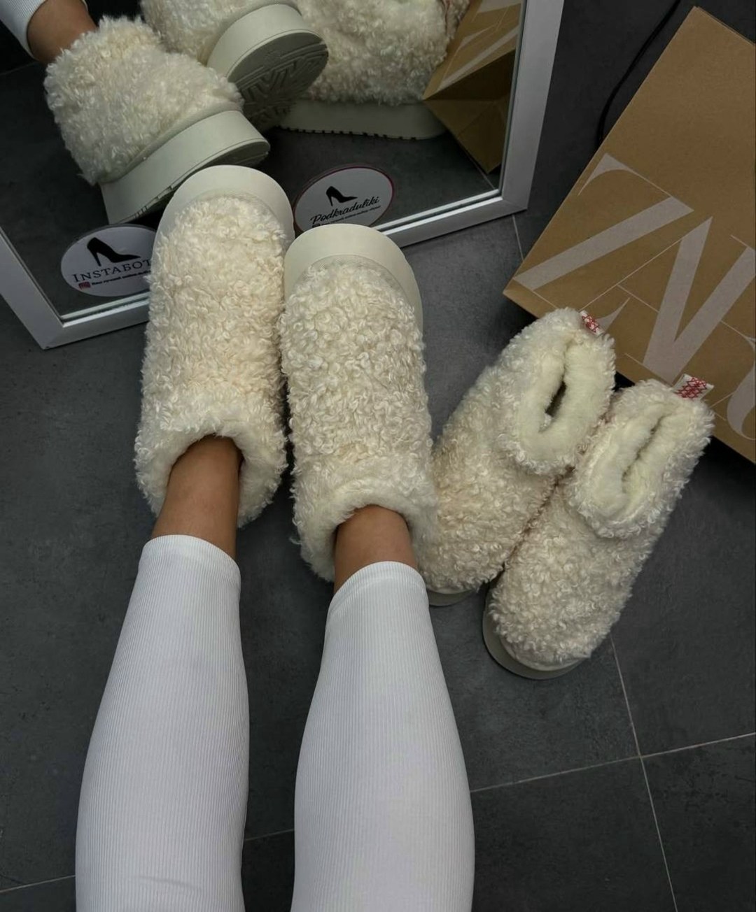 зимние угги на платформе yourbox цвет светло-бежевый,угги женские,зимние угги на платформе yourbox цвет бежевый,угги зимние на платформе,угги зимние короткие на платформе барашки тедди ugg 581141396