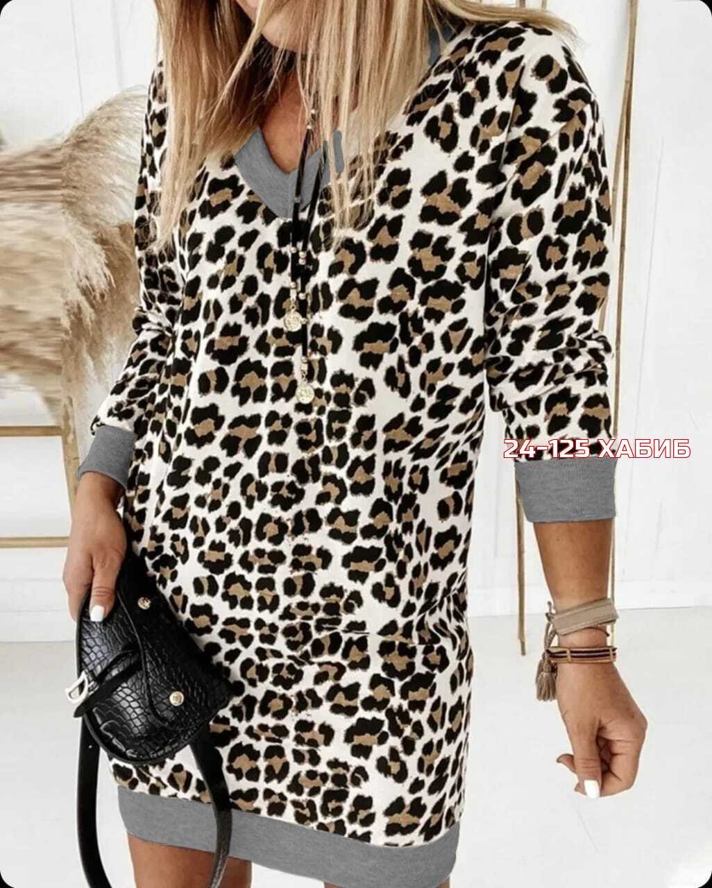 платье туника женская,туника женская,платье туника,туники из леопардовой ткани,туника повседневная