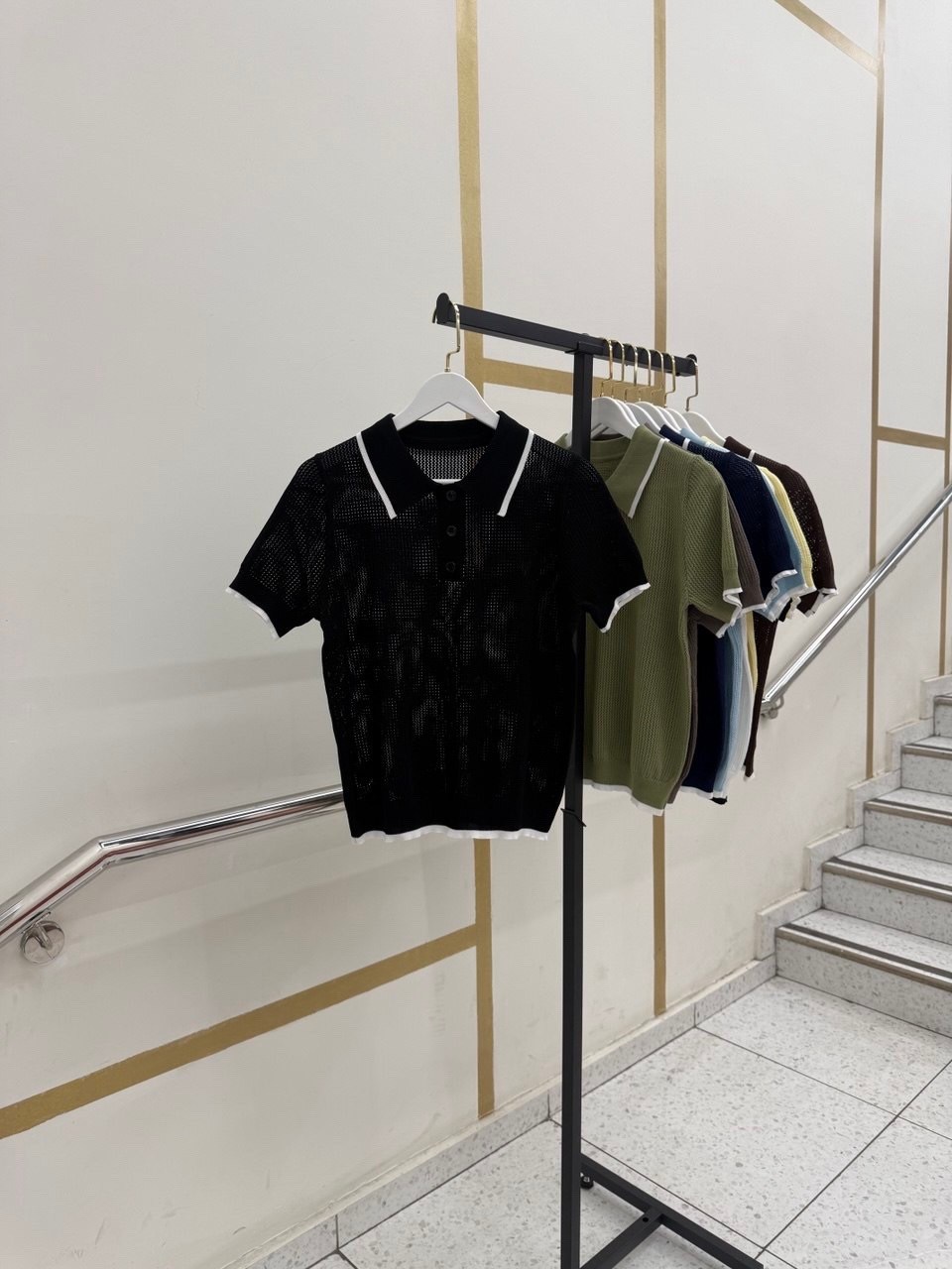 трикотажная рубашка поло с короткими рукавами,кофта женская,трикотажная рубашка,кофточка,модная одежда