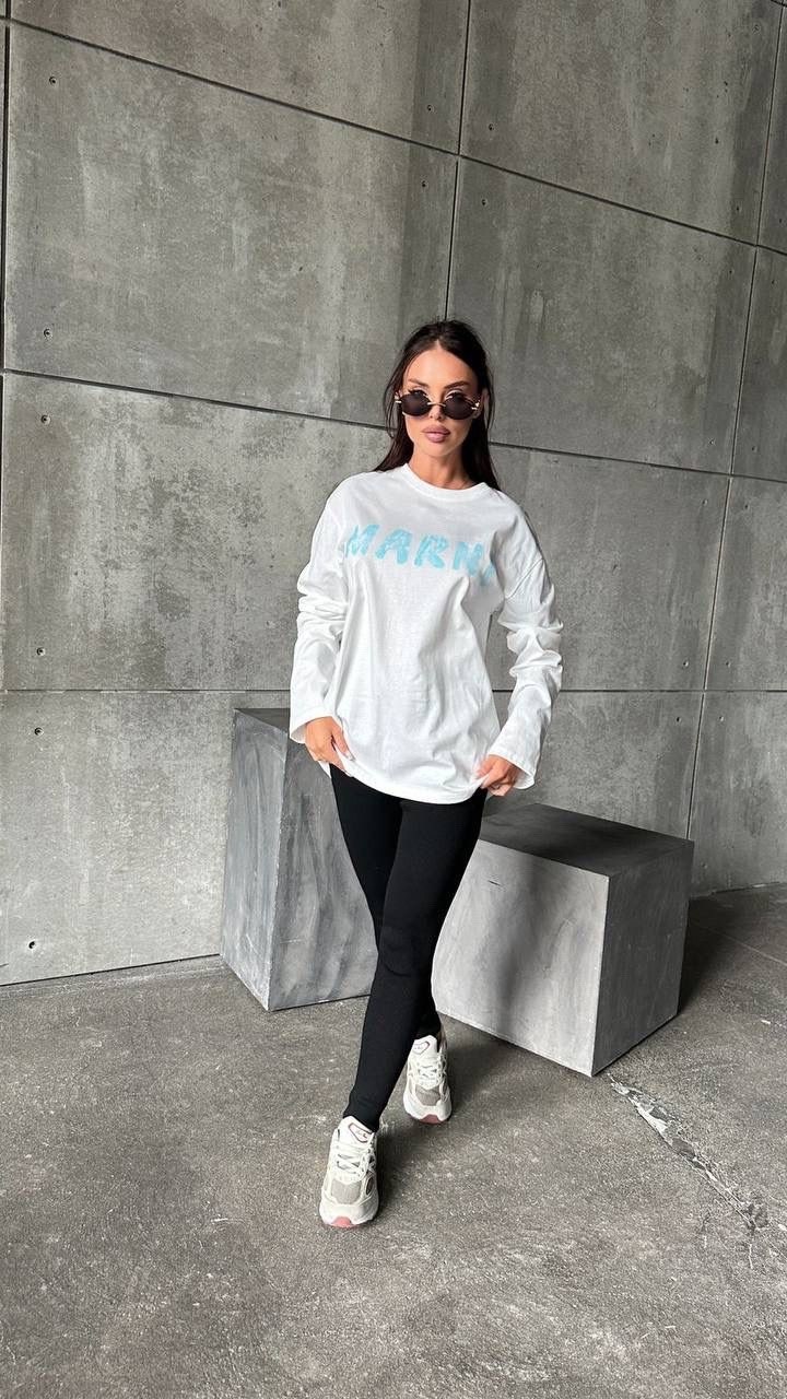 лонгслив оверсайз y2k с принтом young & dynamic,лонгслив оверсайз сливочный с принтом assertive,женская кофта,лонгслив оверсайз,лонгслив с принтом оверсайз