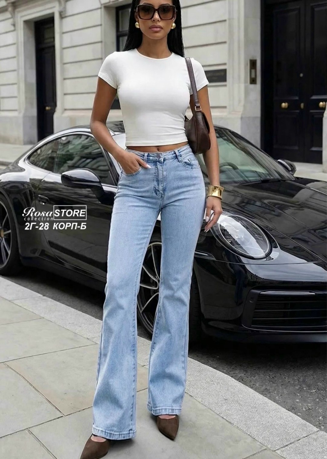 женские джинсы,джинсы клеш с высокой посадкой glanada,джинсы клеш женские,джинсы клёш,джинсы клеш от колена